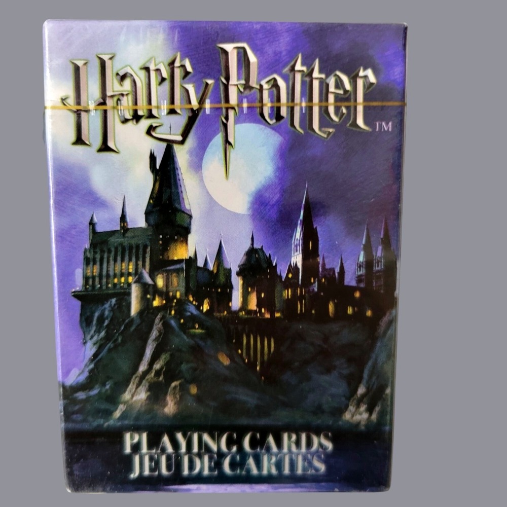 Harry Potter Playing Cards Hogwarts Wizarding World Purple Black NEW